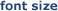 font size