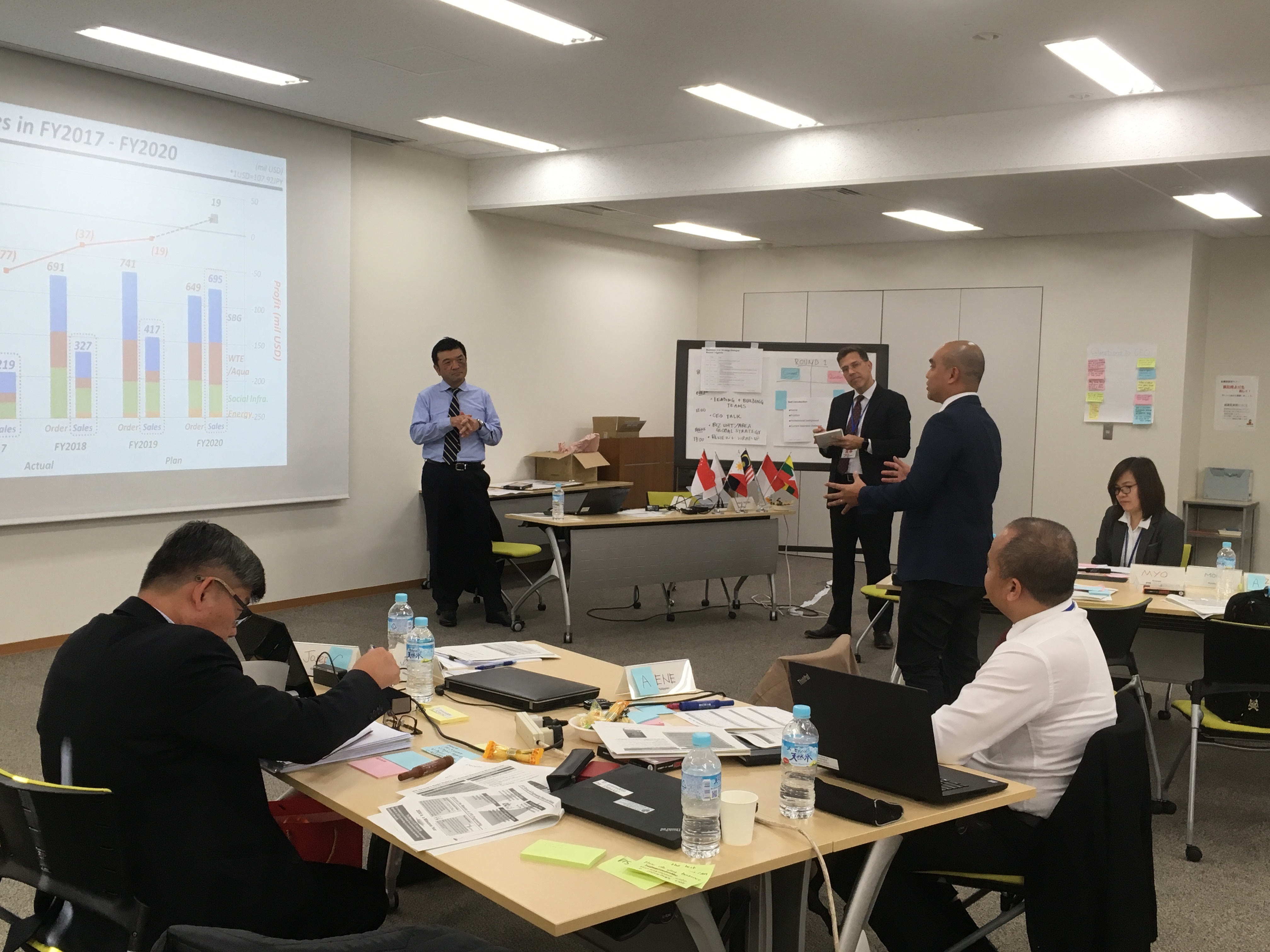 スライドを使った研修の様子