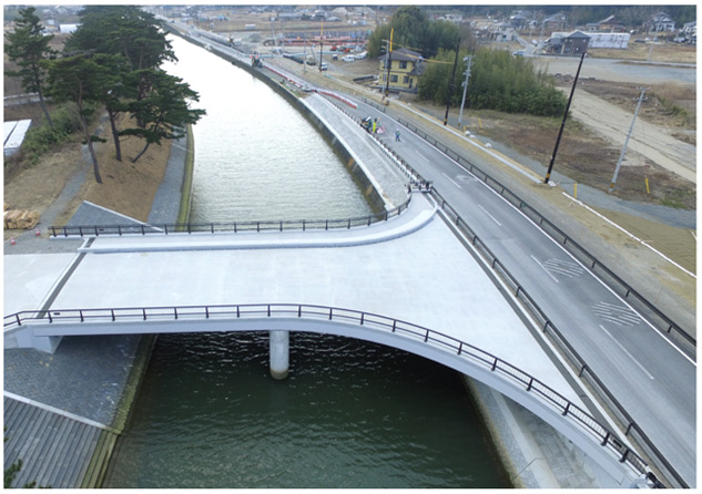 交差点近傍の橋